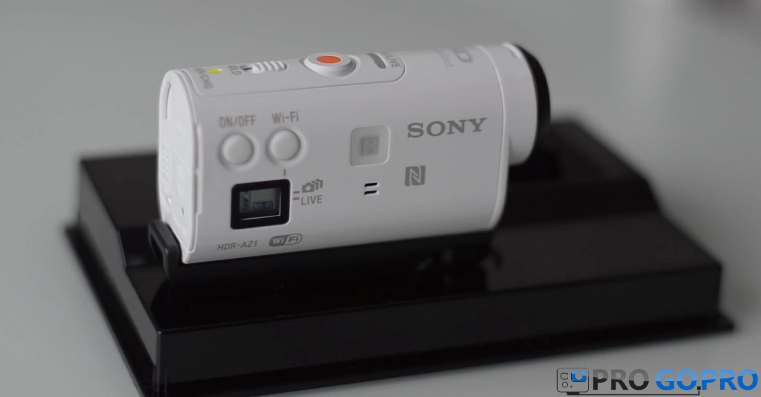 Камера Sony Action Cam Mini HDR-AZ1 вид сбоку