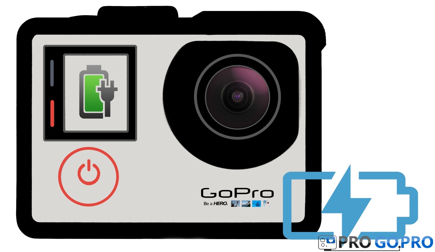 как заряжать камеру GoPro