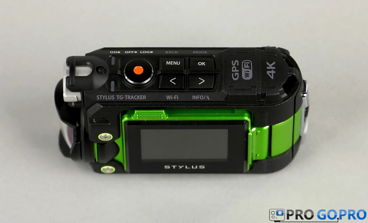 Кнопки управления экшн-камерой Olympus TG-Tracker