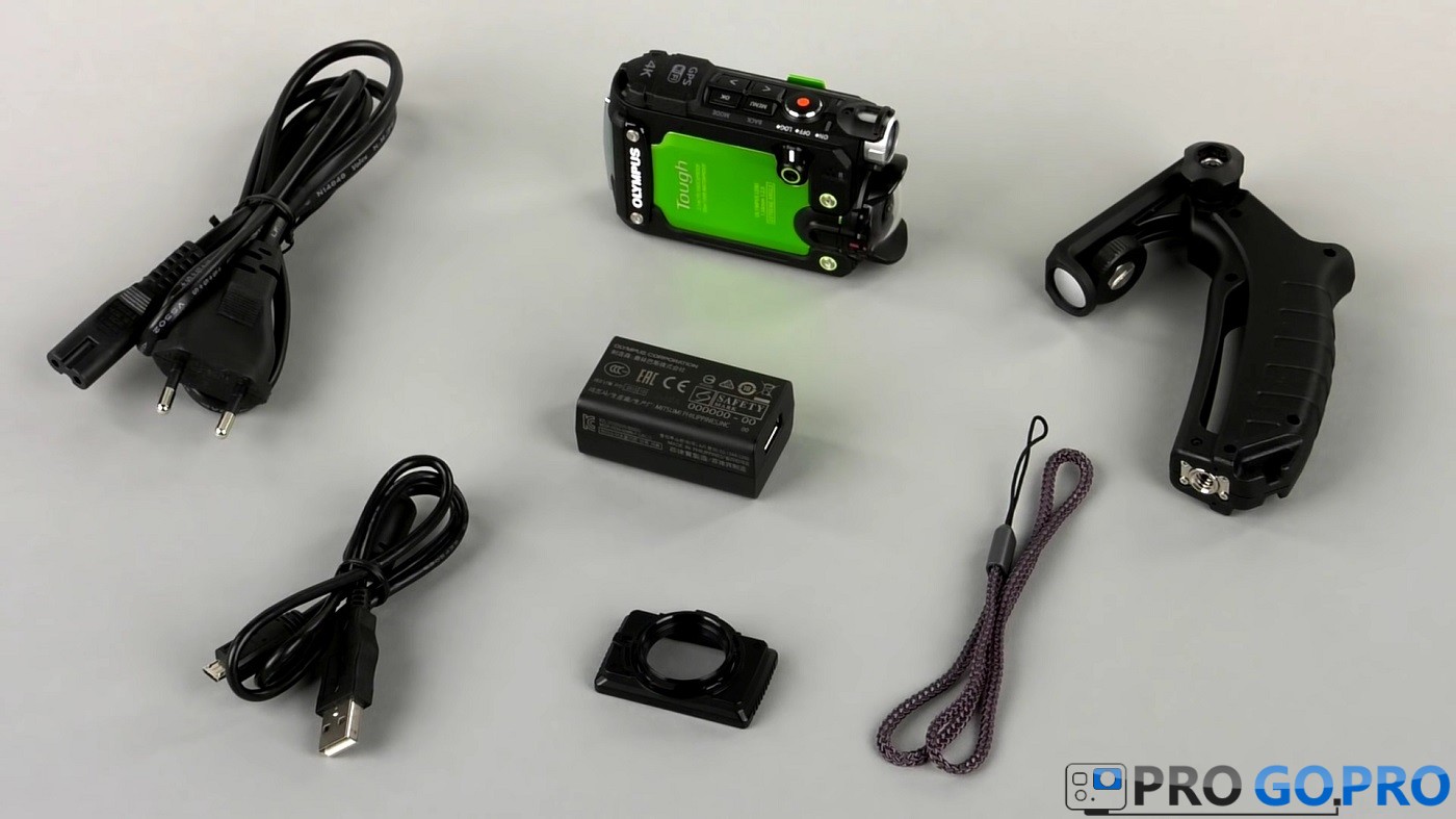 Комплект поставки экшн камеры Olympus TG-Tracker